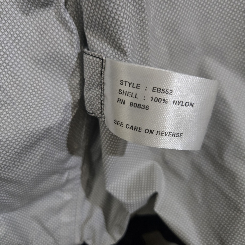 Eddie Bauer Jacket Mens Large Full Zip Waterproof Weatheredge Windbreaker Black - Picture 8 of 12